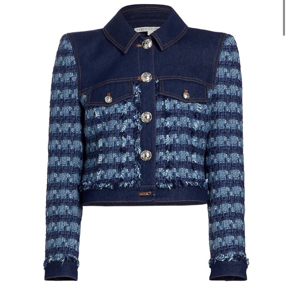 VERONICA BEARD| Santo Jacket Tweed Denim New Without Tags - Picture 5 of 16